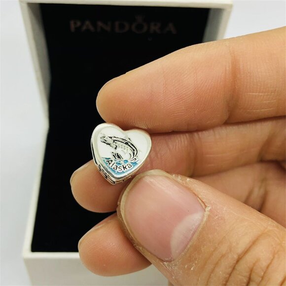✨🔥PPandora Alaska Bear Dangle Charm Sea Travel Pendant, S925 Sterling Silver - Picture 2 of 6